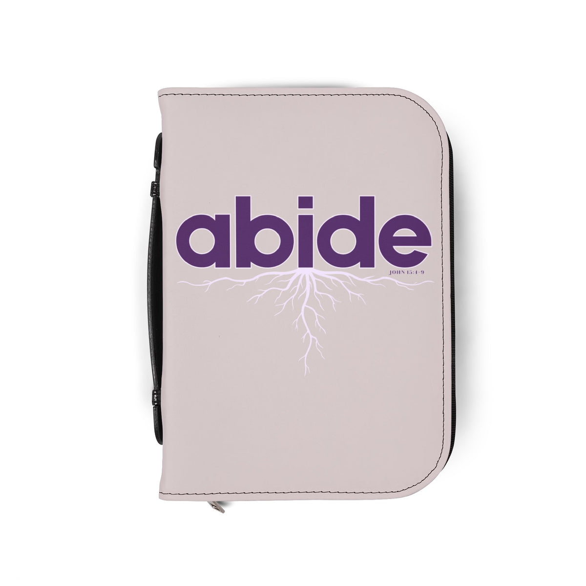 Abide John 15 Zippered Bible Case - Rose