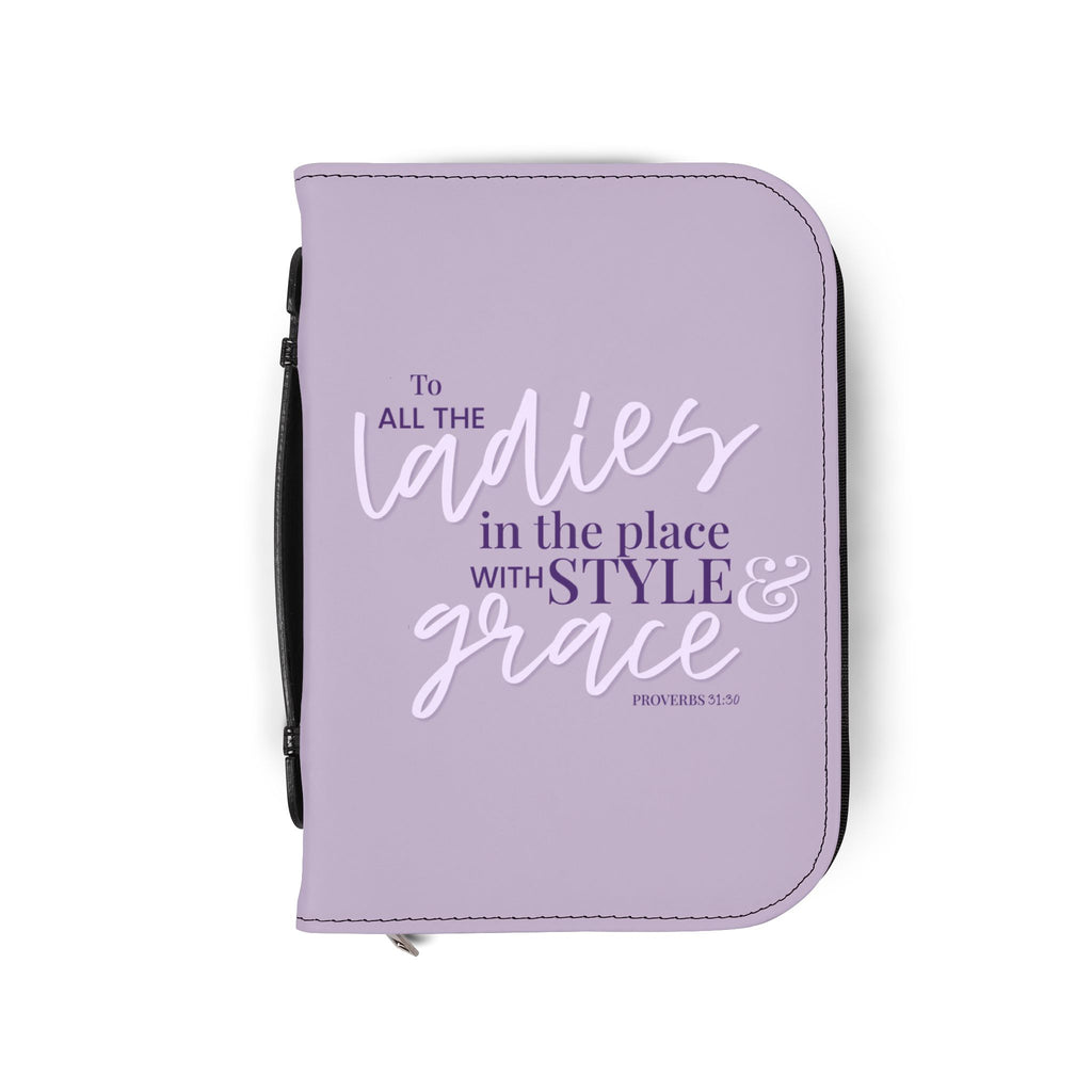 Style & Grace Zippered Bible Case - Thistle