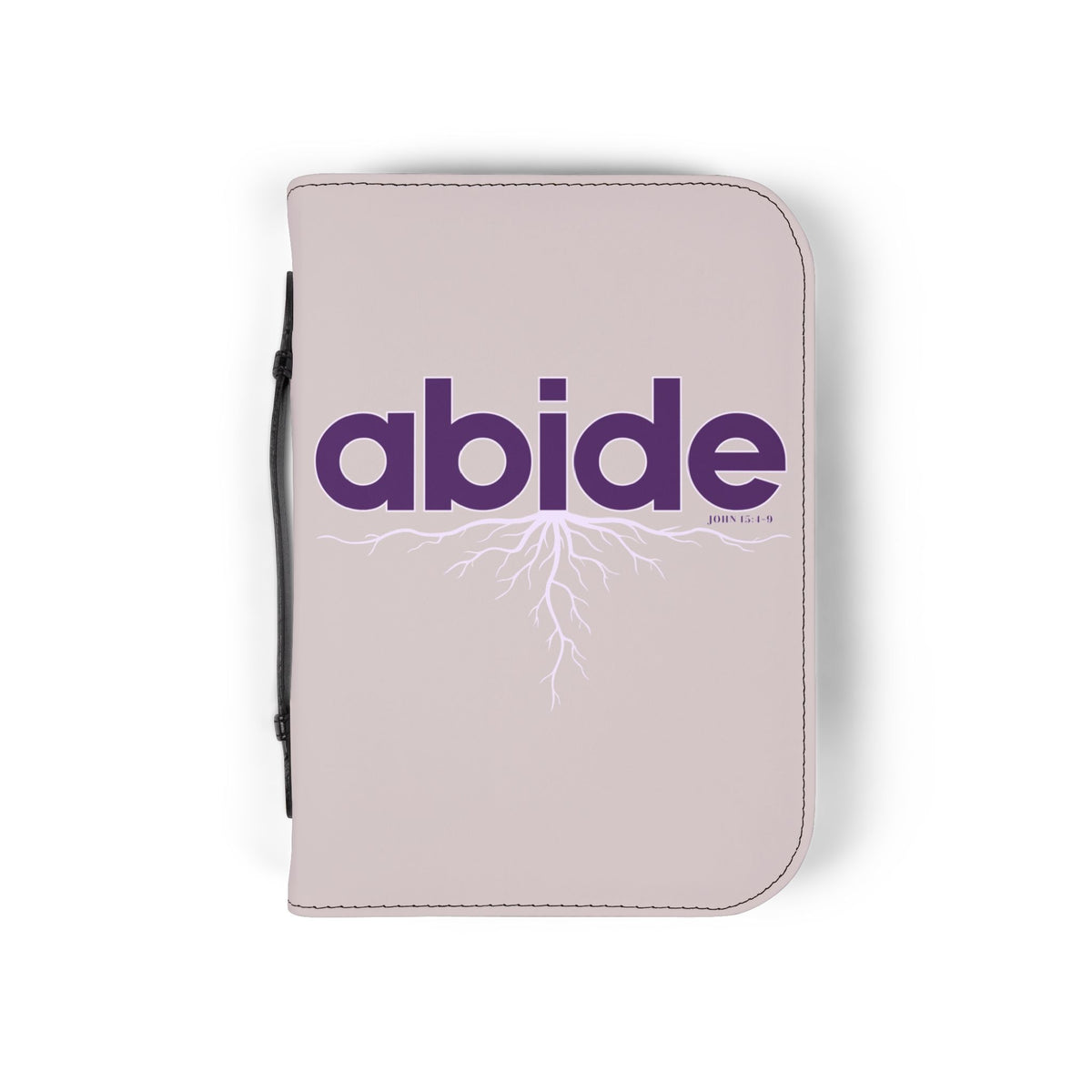 Abide John 15 Zippered Bible Case - Rose
