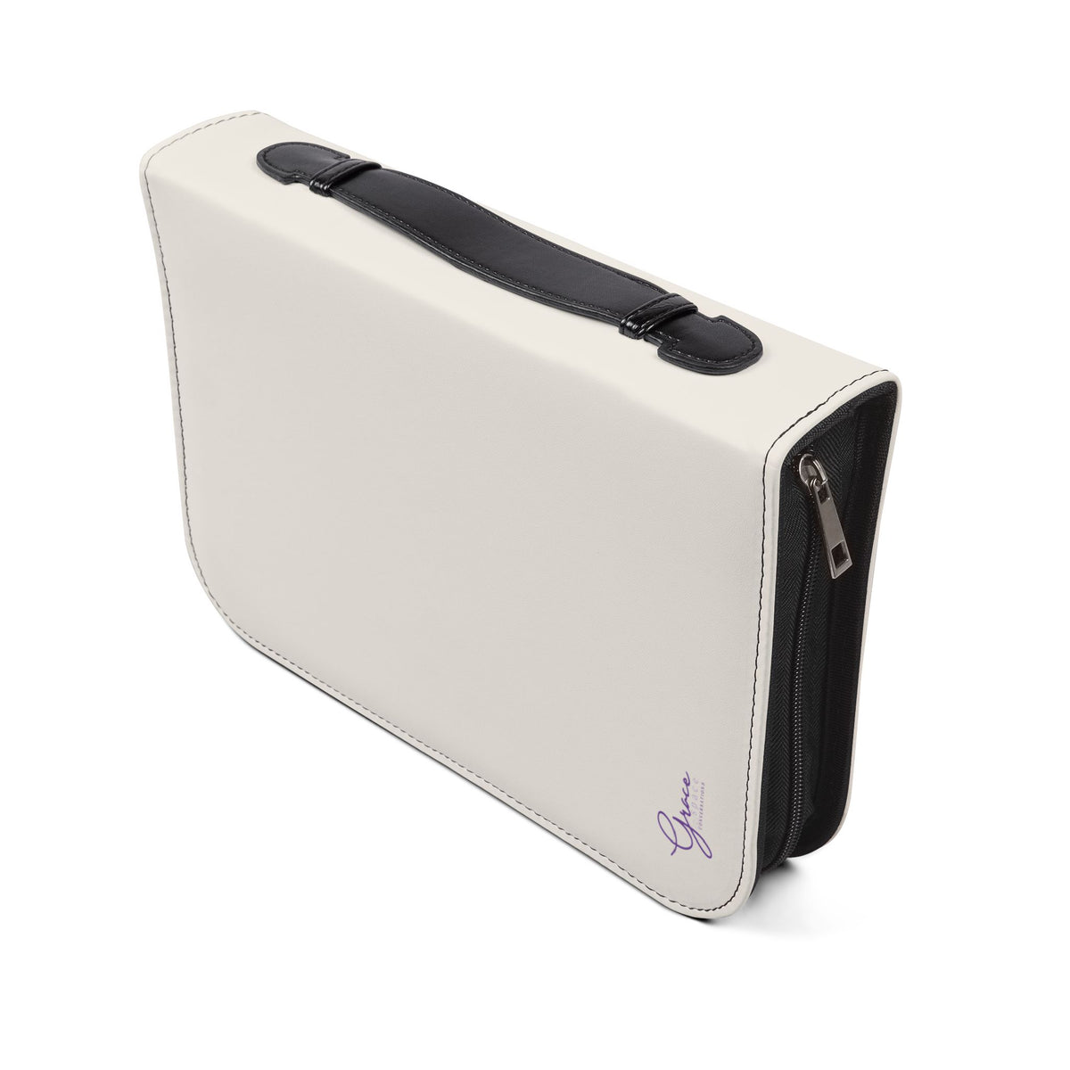 Style & Grace Zippered Bible Case - Snow