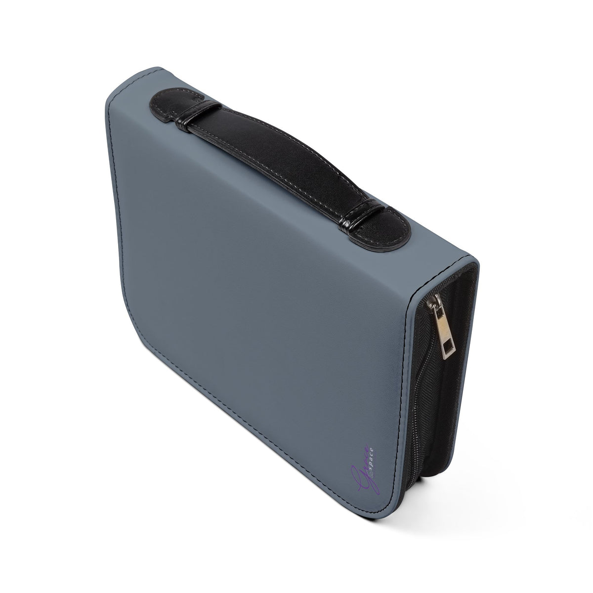 Abide John 15 Zippered Bible Case - Slate