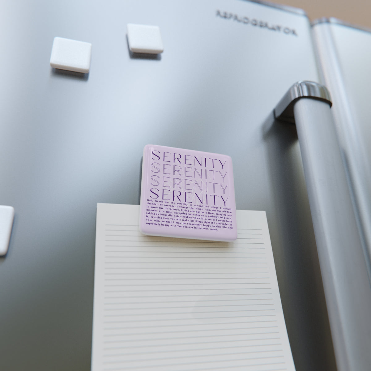 Serenity Prayer Square Porcelain Magnet