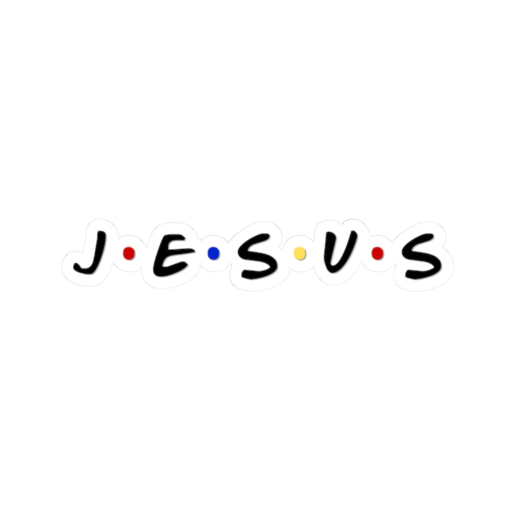 Jesus F•R•I•E•N•D•S Kiss-Cut Sticker