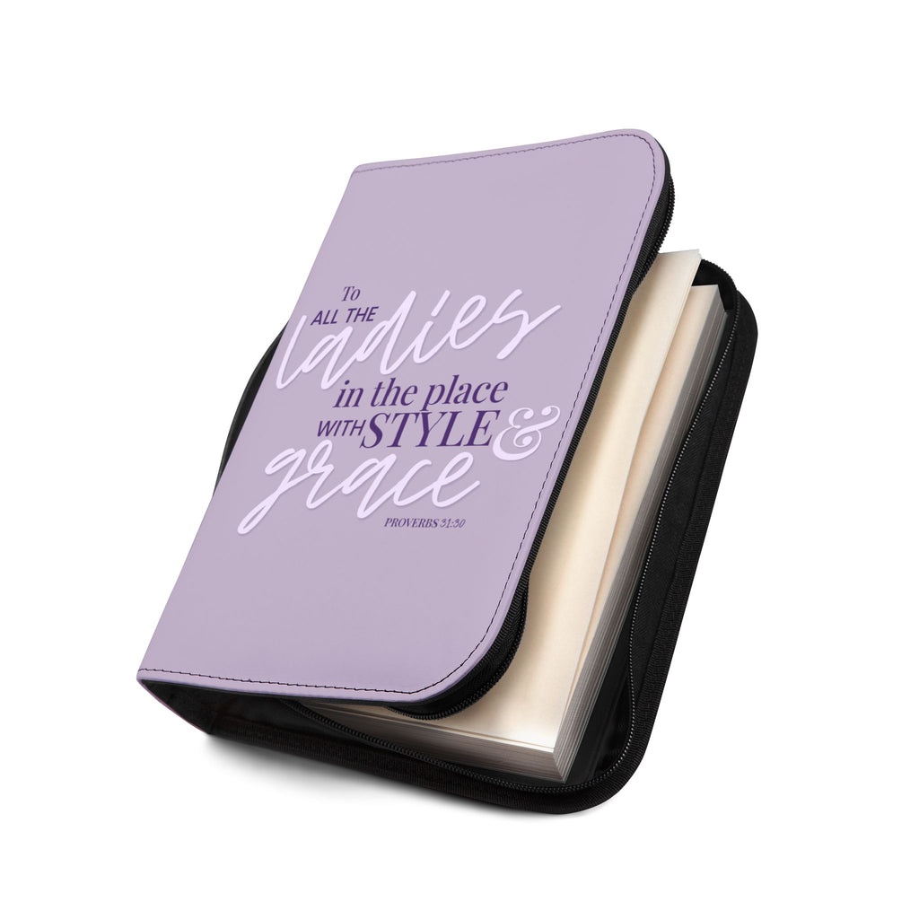 Style & Grace Zippered Bible Case - Thistle