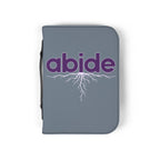 Abide John 15 Zippered Bible Case - Slate
