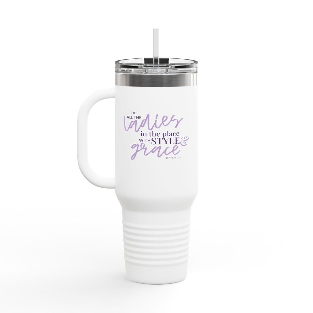 Style & Grace 40oz Travel Tumbler
