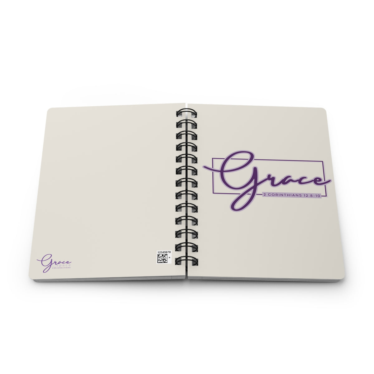 Grace 2 Corinthians 12 Spiral Journal