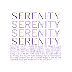 Serenity Prayer Kiss-Cut Sticker