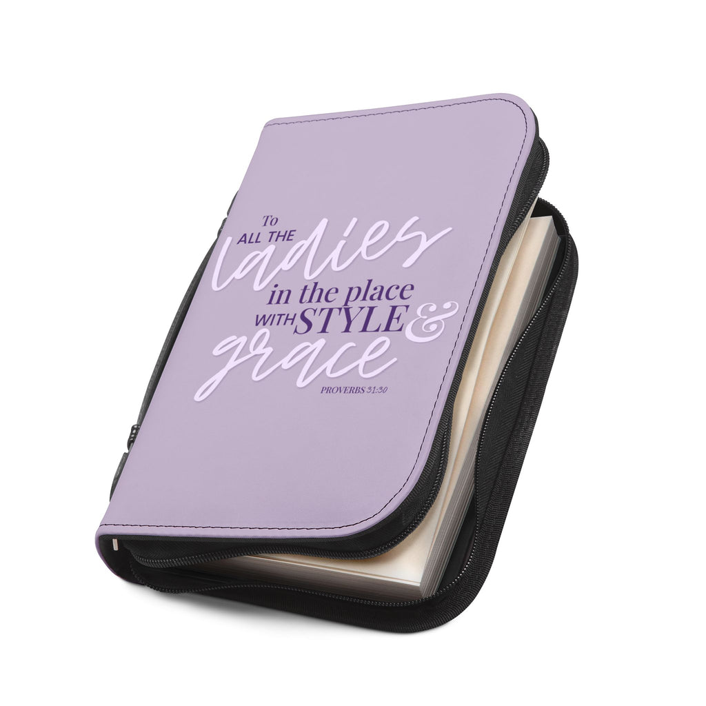 Style & Grace Zippered Bible Case - Thistle