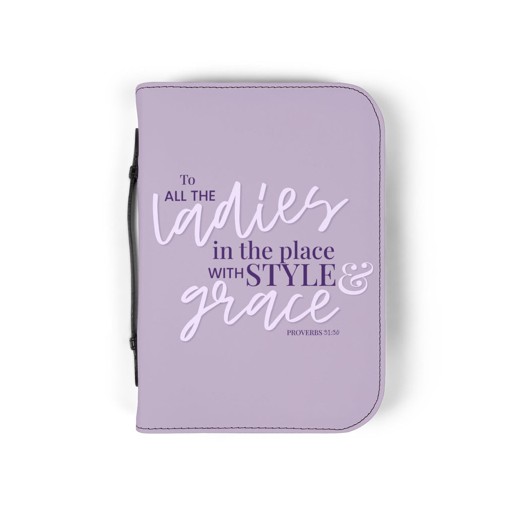 Style & Grace Zippered Bible Case - Thistle
