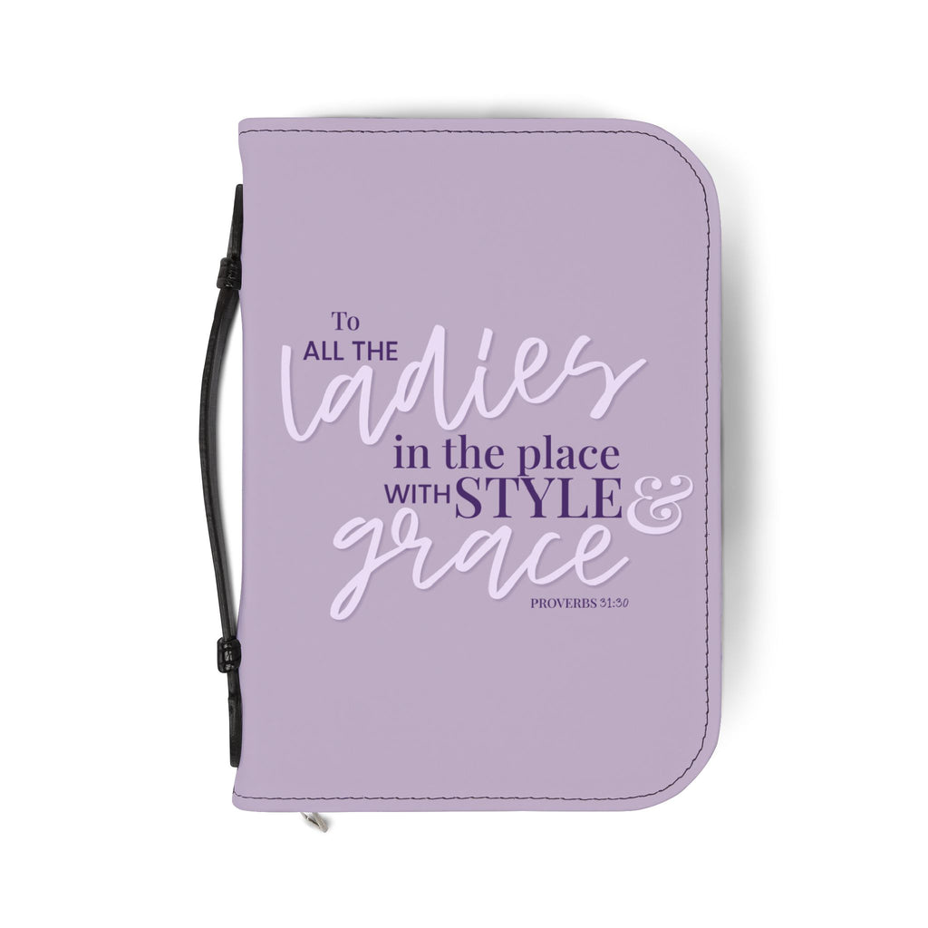 Style & Grace Zippered Bible Case - Thistle