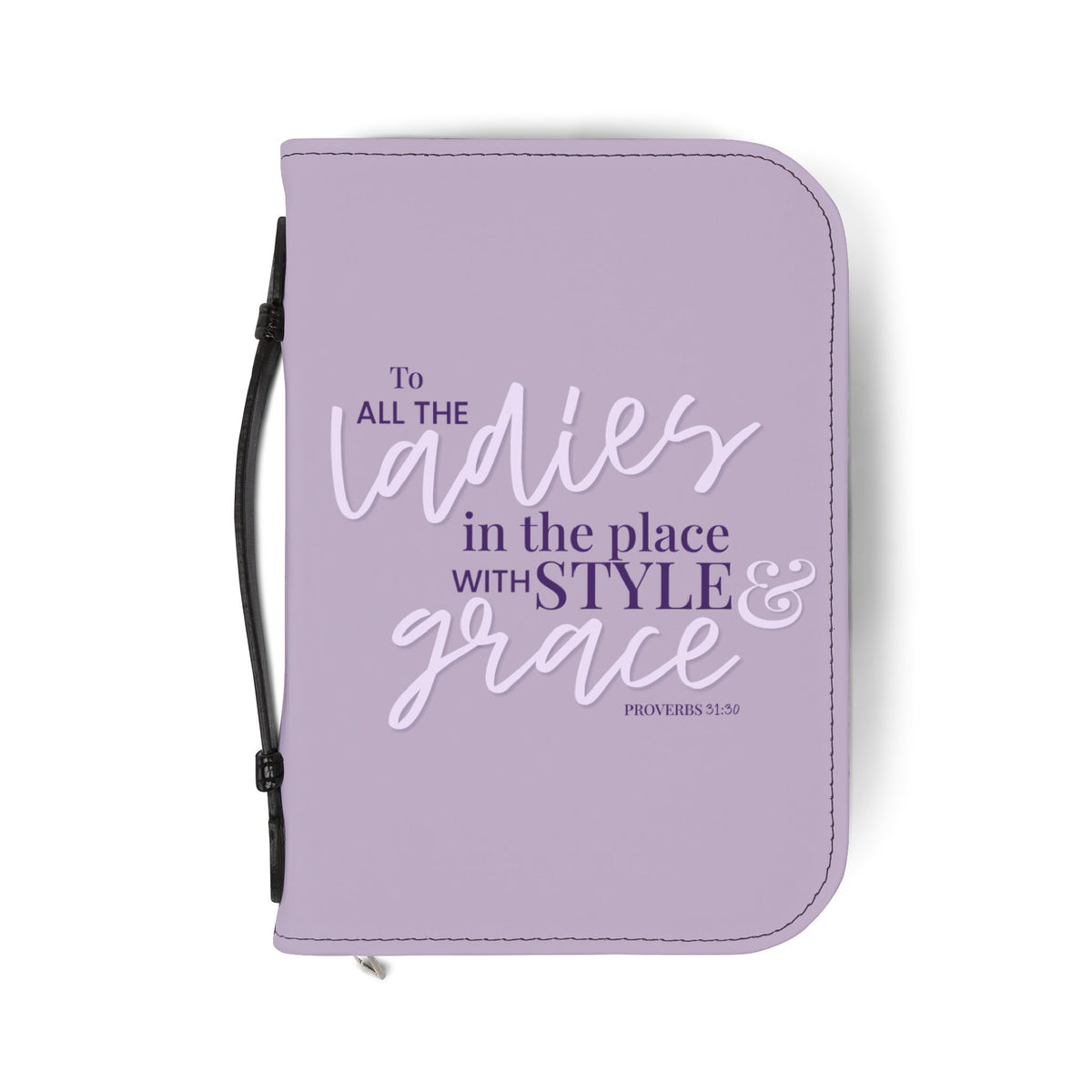 Style & Grace Zippered Bible Case - Thistle