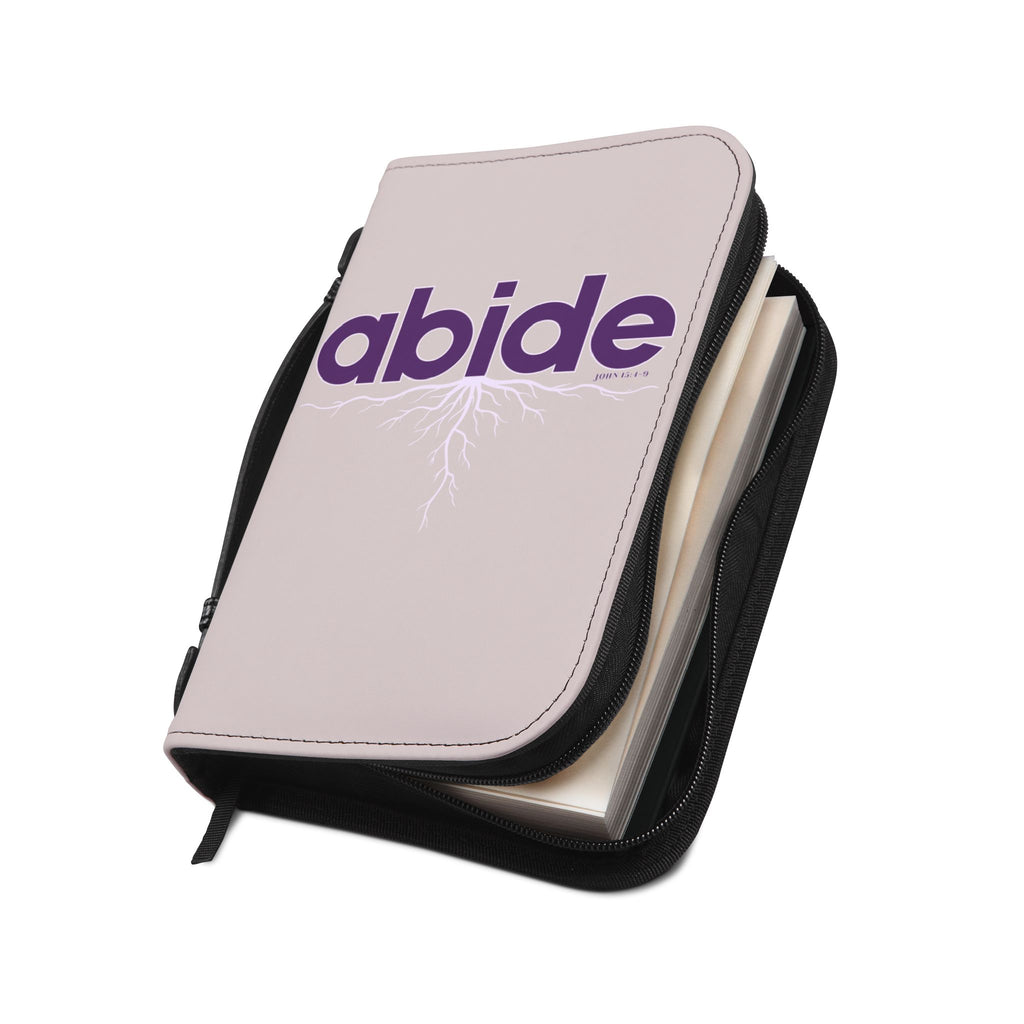 Abide John 15 Zippered Bible Case - Rose
