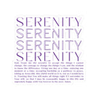 Serenity Prayer Kiss-Cut Sticker